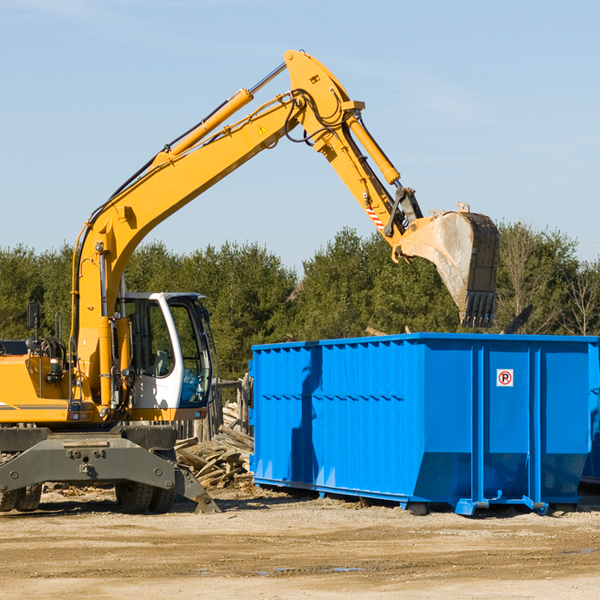 can i choose the location where the residential dumpster will be placed in South Huntingdon